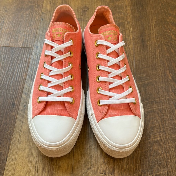 Converse CTAS Ox Lift Platform Canvas Pink Size 8 - Picture 3 of 13